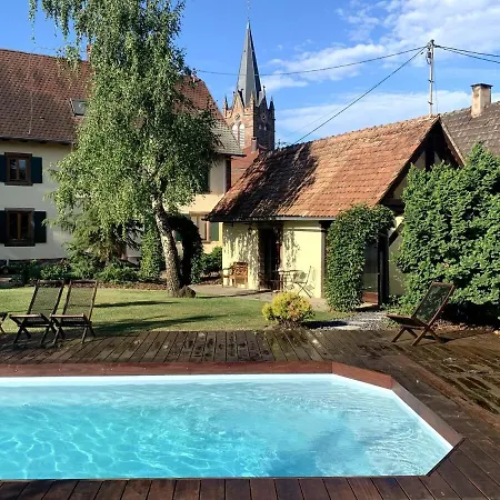 Nyaraló Maisonnette De Charme Avec Piscine Ingenheim